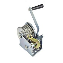 A3 금속 수동 윈치 당김장력 350kg 소형 핸드 윈찌 도르래 와이어 크레인 리프트, 1개