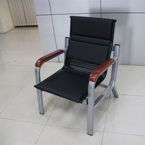 병원 대기실의자 대기 긴의자 사무실 교회 공항 로비 벤치 장의자 휴게소 은행 약국, 블랙강화목재팔걸이1인용