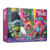 트롤 신나는 파티 빅 직소퍼즐 AL5205, 혼합색상, 100피스