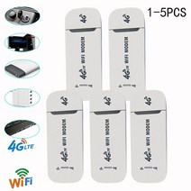 무선 4G LTE USB 와이파이 라우터 150Mbps 휴대용 모바일 광대역 모뎀 스틱 SIM 카드 네트워크 어댑터 1-5, 01 White TypeA_04 4Pcs