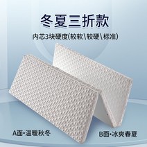 3단접이식매트 매트리스 접는 1인용 싱글 손님용 토퍼 바닥 침대 군용 수면
