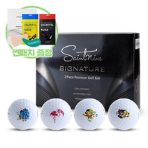 [SAINTNINE] 세인트나인 시그니처 3피스 골프공 (12구) + 썬패치, 04.세인트나인 시그니처 1더즌_오케이 썬패치_시크
