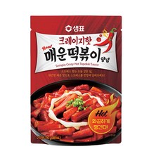 일루몬트 간편 캠핑요리 샘표 크레이지 핫 매운떡볶이 양념 110g 2인분, 7팩
