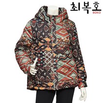 최복호 기하학 패턴 다이아퀼팅 후드 집업 패(Z2242151)