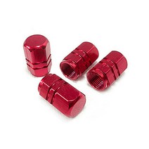 체리 자동차 타이어 튜브 알루미늄 합금 밸브 캡, 알루미늄 밸브 캡 레드 4개
