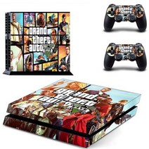 GTA5 GTA PS4 스티커 플레이 스테이션 4 스킨 데 커버 콘솔 컨트롤러 비닐, 진한 파란색