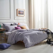 매직크린 라떼 극세사 차렵이불 퀸 세트 그레이, ninano2com 쿠팡 본상품선택