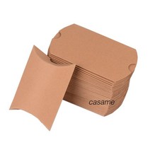 옥수수완충제 종이완충제 친환경포장지 10/20/30Pcs 다채로운 베개 사탕 상자 크래프트 종이 크리스마스 선, 05 Kraft Brown_03 30 pcs