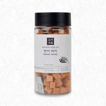 강아지 반려견 칭찬 간식 소프트 큐브 연어 져키, 없음
