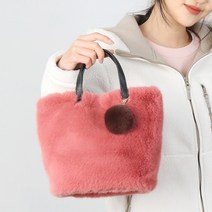 B973 실비아 털가방 퍼가방 토트백 핸드백 손가방 겨울 패션 스마트폰 예쁜 미니 페이크 퍼 가벼운 가방