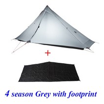 몽골게르텐트 대형 3F LANSHAN 1 Pro 2022 새 버전 No-See-Um 3/4 시즌 230*80*125CM 양면 실나일론, 04 3 season Grey and FP