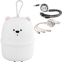 비켄 펫 테이블탑 배큐엄 클리너 무선 미니청소기, DC1(White) + 충전 케이블 2개입