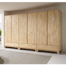 고무나무 네추럴 옷장 원목 장롱, 수납장