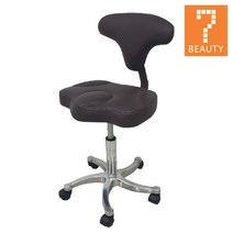 세븐뷰티 엠보 등받이의자 보조의자, 브라운(30385-1)