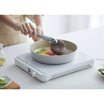 1구전기렌지 하이라이트전기레인지 휴대용인덕션, 화이트