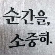 [전호] 레터링 입체글자 이니셜 아크릴스카시 벽정식 홈데코, 글씨체A