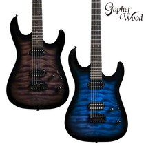 고퍼우드 QBLACK330 QBLUE330 일렉 기타, QBLACK 330 슈퍼 스트렛