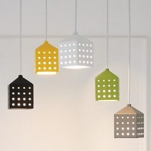 [바이빔][LED] 로드5등 펜던트-5color, 블랙,전구색(노란불빛),일자형