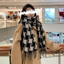 리리나 빅체크 머플러 목도리