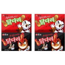 농심 닭다리 후라이드치킨맛 66g x 2p + 핫숯불바베큐 66g x 2p, 3세트
