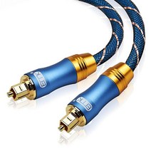 EMK 5.1 디지털 사운드 SPDIF 광 케이블 Toslink 광섬유 오디오 편조 재킷 포함 OD6.0 1m 2m 3m 10m 15m, 02 2m, [04] 60LS