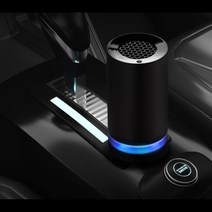 차량 휴대용 미니 음이온 USB 공기청정기 / 원룸 제거 업소용 냄새 작은방, 블랙