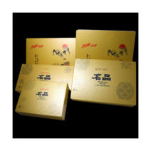 명절 갈비 선물포장세트 금색 정육 우드락박스+가방, 8. 5호 (몸체+가방) 24개 세트