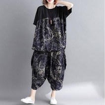 시원한 면마티 할렘바지 마투피스 배기 원피 배기바지 큰옷 할렘바지 마원피스 박스핏 빅사이즈