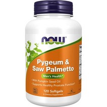 NOW 나우푸드 피금 소팔메토 120소프트젤, 120 Softgels