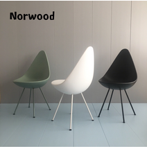 북유럽 워터 드롭 간단한 사무실 물방울 의자, 블랙