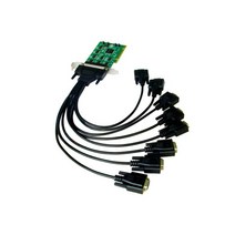 PCI-E 직렬 카드 1 암-8 RS232 DB9 수 스플리터 어댑터 케이블 COM 포트 50cm, 01 50cm_01 Black