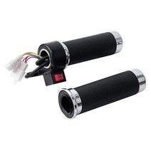 전기 팩 부품 DIY 호환 변환 전기 스쿠터 스로틀 컨트롤 트위스트 핸드 그립 오토바이 핸들 바, 02 Electric car, 한개옵션1