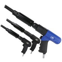 공압 녹 제거기 에어 샵 건 이온건 샌딩기 스프레이, 오렌지