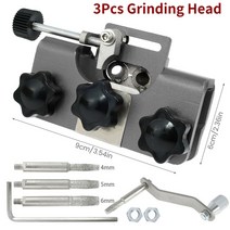 체인톱날연마기 기계톱 연삭기 엔진톱 샤프너 3개의 샤프닝 헤드가 있는 체인톱 샤프너 키트 수동 가솔린, 03 A-Gun color 3 head