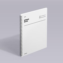 모트모트 스프링북 오리지널 - 화이트 1EA (룰드) 유선노트
