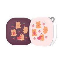 (트라이코지)버즈라이브/프로하드케이스 러브베어과일, 바잉샵 쿠팡 체리