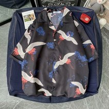 플러스 사이즈 남성 여름 짧은 소매 하와이 셔츠 M-3XL 캐주얼 꽃 인쇄 비치 빠른 건조