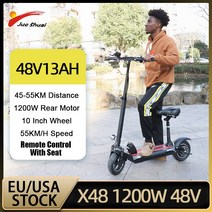 퀵보드85 KM/H 최대 속도 강력한 전기 스쿠터 5600W 듀얼 모터 11 "오프로드 타이어 100KM 성인 유럽, 05 1200W 48V 13A EU US