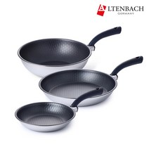 알텐바흐 통5중 헥사 스텐 프라이팬&궁중팬 3종세트 (22cm+30cm+30cm)