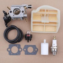 기화기 공기 연료 필터 세트 husqvarna 445 450 445e 450e jonsered cs2245s 506450401 전기 톱 zama C1M-E, 한개옵션0
