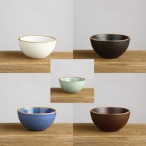 밥공기 밥그릇 국그릇 대접 공기 생활도자기그릇 국공기 덴비 CJ, 1개, 담소공기(블랙)-1BLK