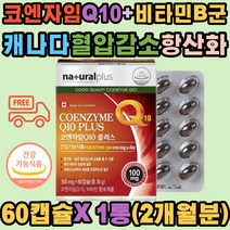 캐나다 코엔자임 Q10 비타민 항산화 혈압 감소 도움 식약처 Vitamin A B1 B2 B6 C E 유해산소 제거 활성산소 세포기능 보호 운동선수 직장인 청소년 에너지대사 중년 장년 성인 남자 여자 40대 50대 60대 부모님