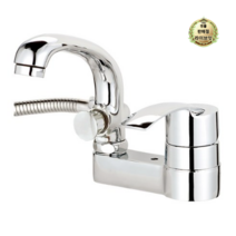라이브잇 미리내 MP-304A 투홀 거위목 샤워겸용 세면기 수전, 6개