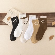 귀여운 스마일 양말 6종세트 발목 따뜻한 삭스