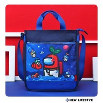 초등학원가방 남아 학생 보조 실내화 신발 주머니 어몽어스 가방