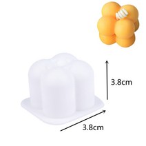 실리콘 토끼 몰드 곰돌이 도넛 원형 틀 3D 큐브 양초 실리콘 금형 들러붙지 않는 거품 아로마 테라피 초콜, 01 A
