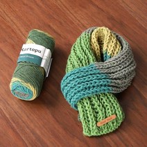 1300K 나염 쁘띠목도리뜨기 DIY, 색상:1877_핑크＆코랄믹스