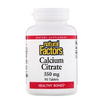 네추럴팩터스 구연산 칼륨 350mg 0.09kg 90정 칼슘 칼륨