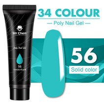 as젤 네일 Mr Chem 폴리 젤 키트 15ml LED 클리어 UV 바니시 매니큐어 세트 구축 오래 지속되는 연장, [25] 056