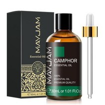 [페이스오일] 순수 천연 에센셜 오일 30ml 로즈 라벤더 재스민 바닐라 유칼립투스 민트 샌들우드 레몬 계피 티 트리, [01] 30ml, [28] Camphor